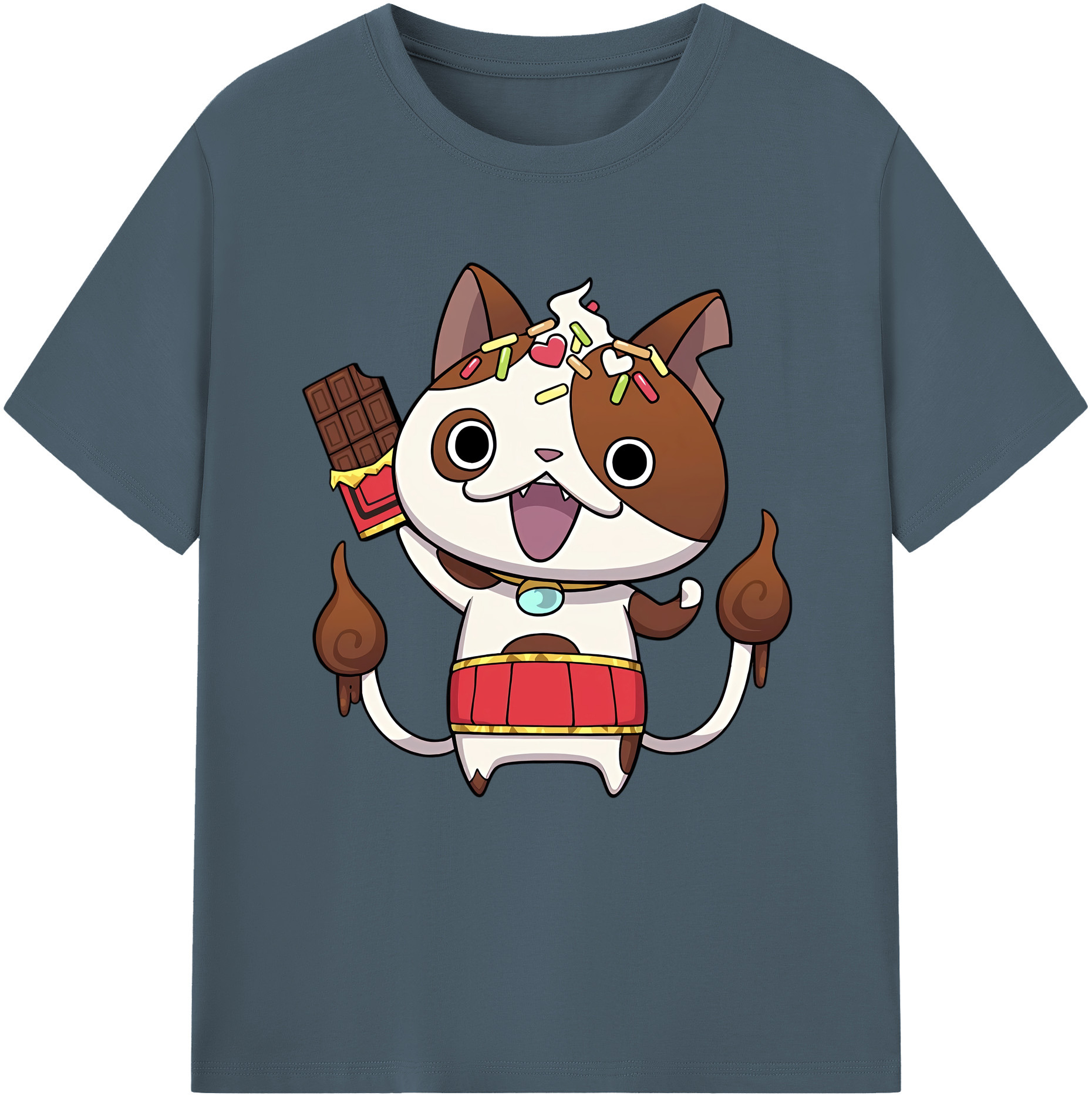 （画像用） 妖怪ウォッチ Yo-kai Watch 綿100％半袖Tシャツ（フロントプリント）